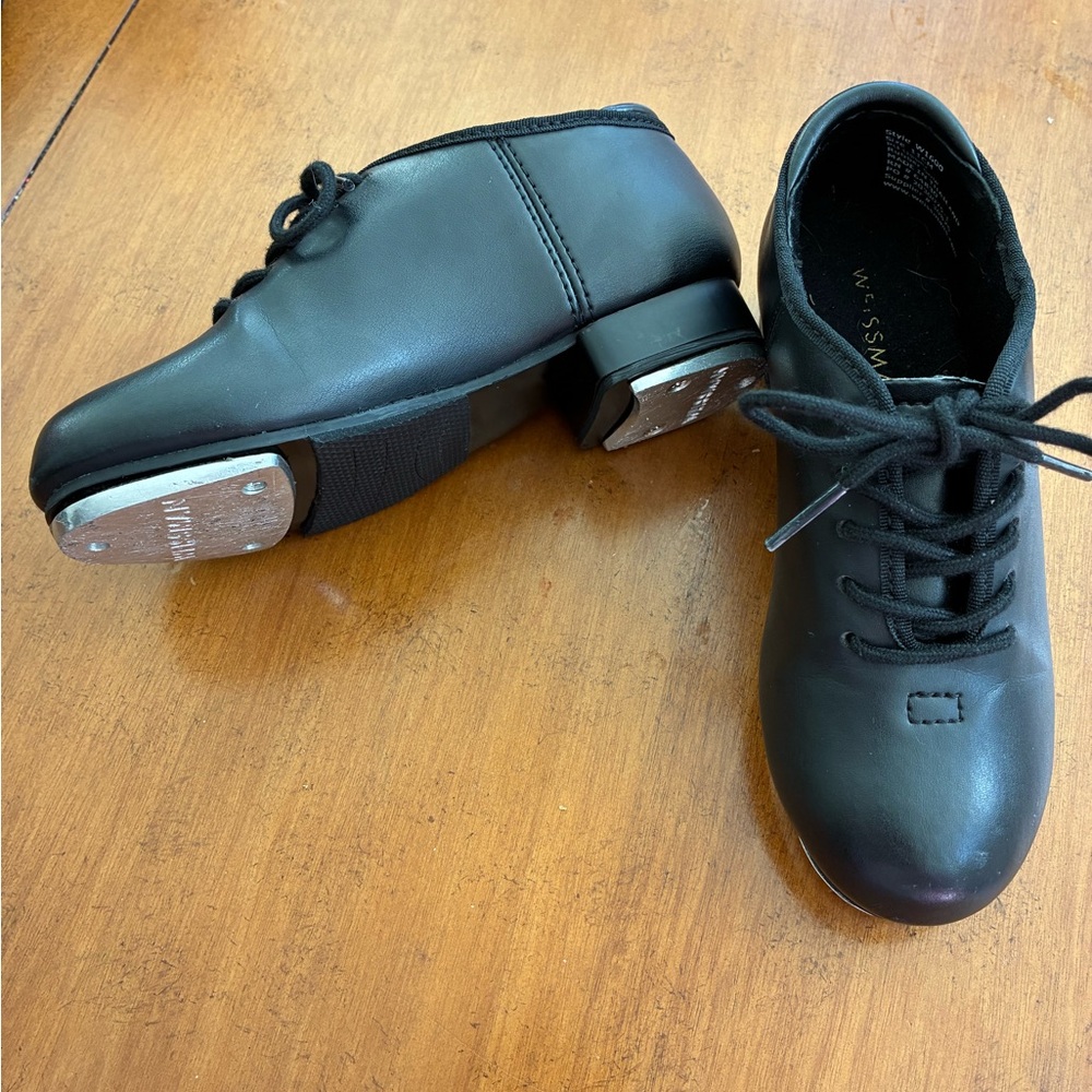 Weissman Black Tap Shoes for Kids